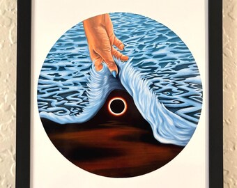 Lámina artística "Océano Psicodélico" / Arte mural surrealista de Loren Malul