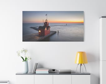 Toile Big Red Lighthouse Holland Michigan