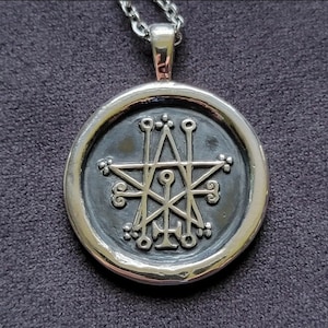 Astaroth | Pendant, Altar/Divination Coin, or Rosary Centerpiece | In Fine Silver, Golden Bronze, or Copper