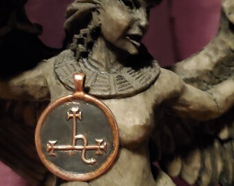 Lilith | Pendant, Altar/Divination Coin, or Rosary Centerpiece | In Fine Silver, Golden Bronze, or Copper