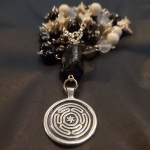 Strophalos or Hekates Wheel Pendant, Altar/Divination Coin, or Rosary Centerpiece In Fine Silver, Golden Bronze, or Copper image 7