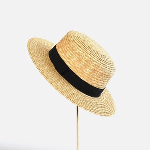 Abella Boater Hat - Black Band