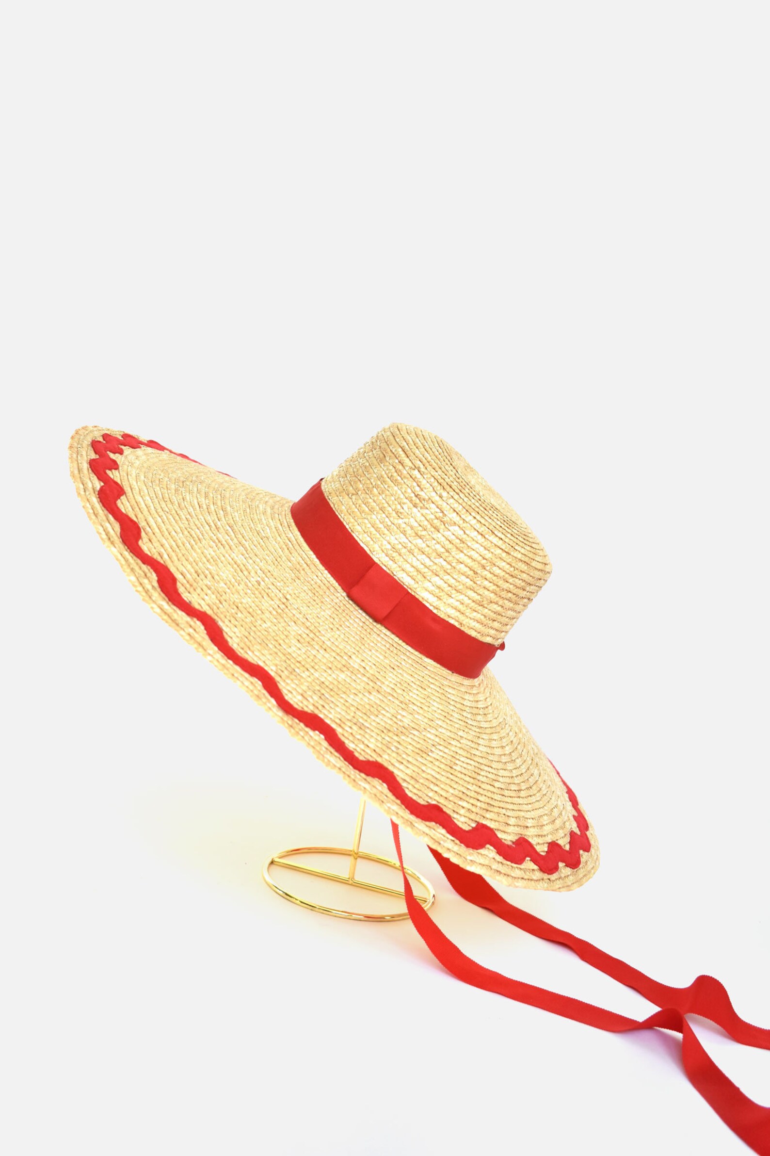 Extra Large Wide Brim Luxury Straw Hat Nadine Straw Etsy
