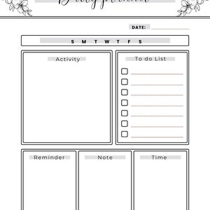 Daily Planner, Digital planner, Printable planner