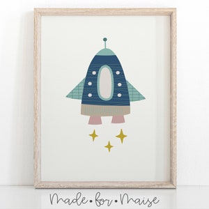 tema espacial de cohetes, impresión de cohetes, arte de pared de vivero de cohetes, dormitorio de niños, guardería de niños, niños, póster infantil, impresión, decoración, decoración de niños
