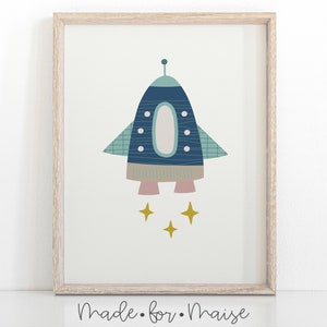 rocket space theme, rocket print, rocket nursery wall art, boys bedroom, boys nursery, kids, children's poster, print, decor, kids decor