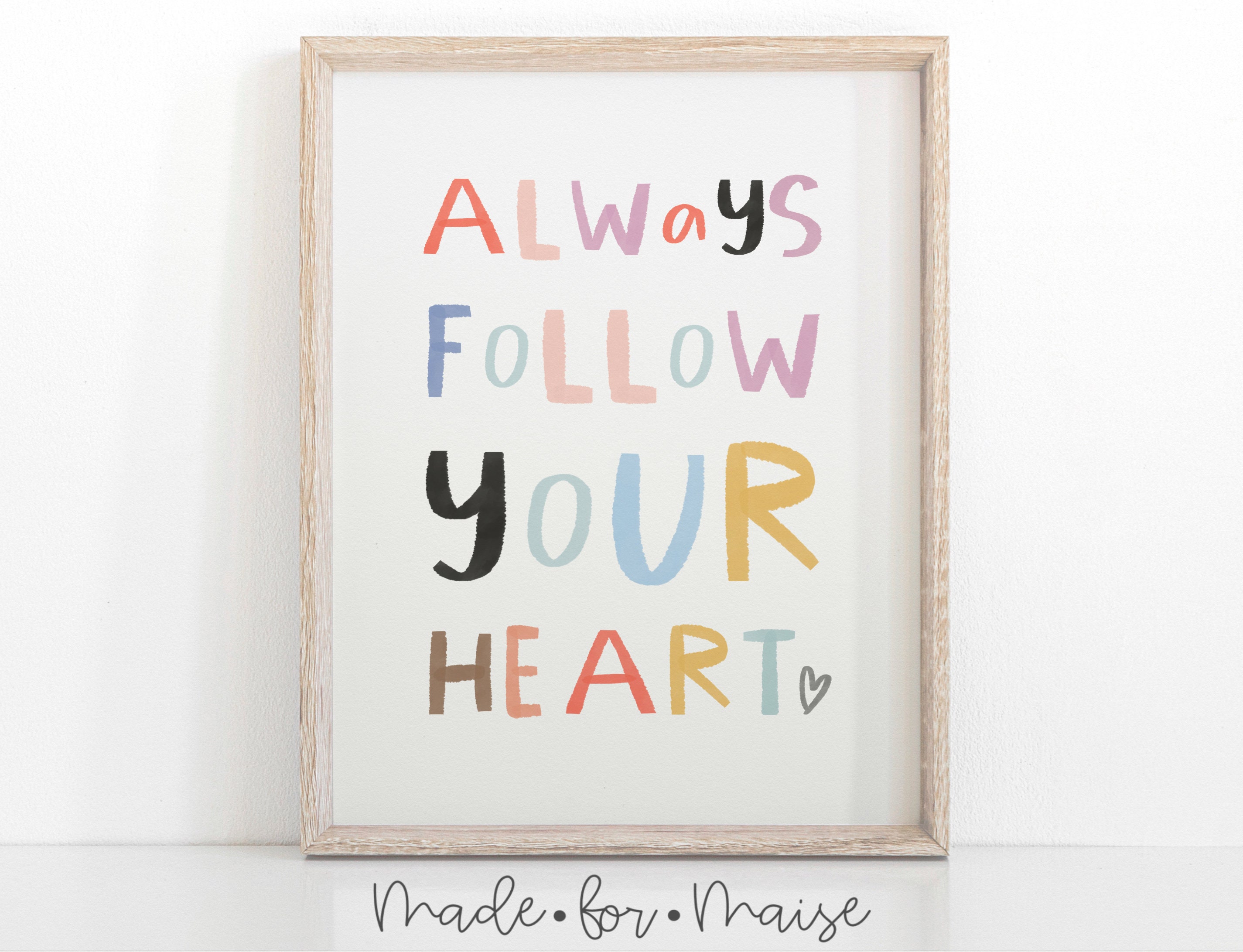 Follow Your Heart Etsy