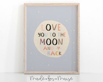 I Love You Print - Etsy