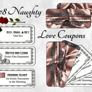 78 - Große Liebescoupons - Lace und Satin Edition - Rosegold