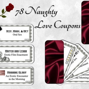 78 - Grands Coupons Amour - Satin - Rouge