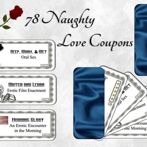 78 - Grands Coupons Amour - Satin - Bleu