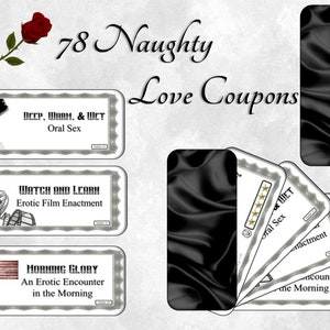 78 - Grands Coupons Amour - Satin - Noir