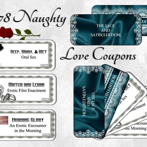 78 - Grands Coupons d'Amour - Édition Dentelle et Satin - Sarcelle
