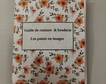 Livre De Couture Et Broderie - Guide Des Points, Format 21x11 Cm, Avec Aiguilles Et Fils, Idéal Pour Débutants Et Confirmés