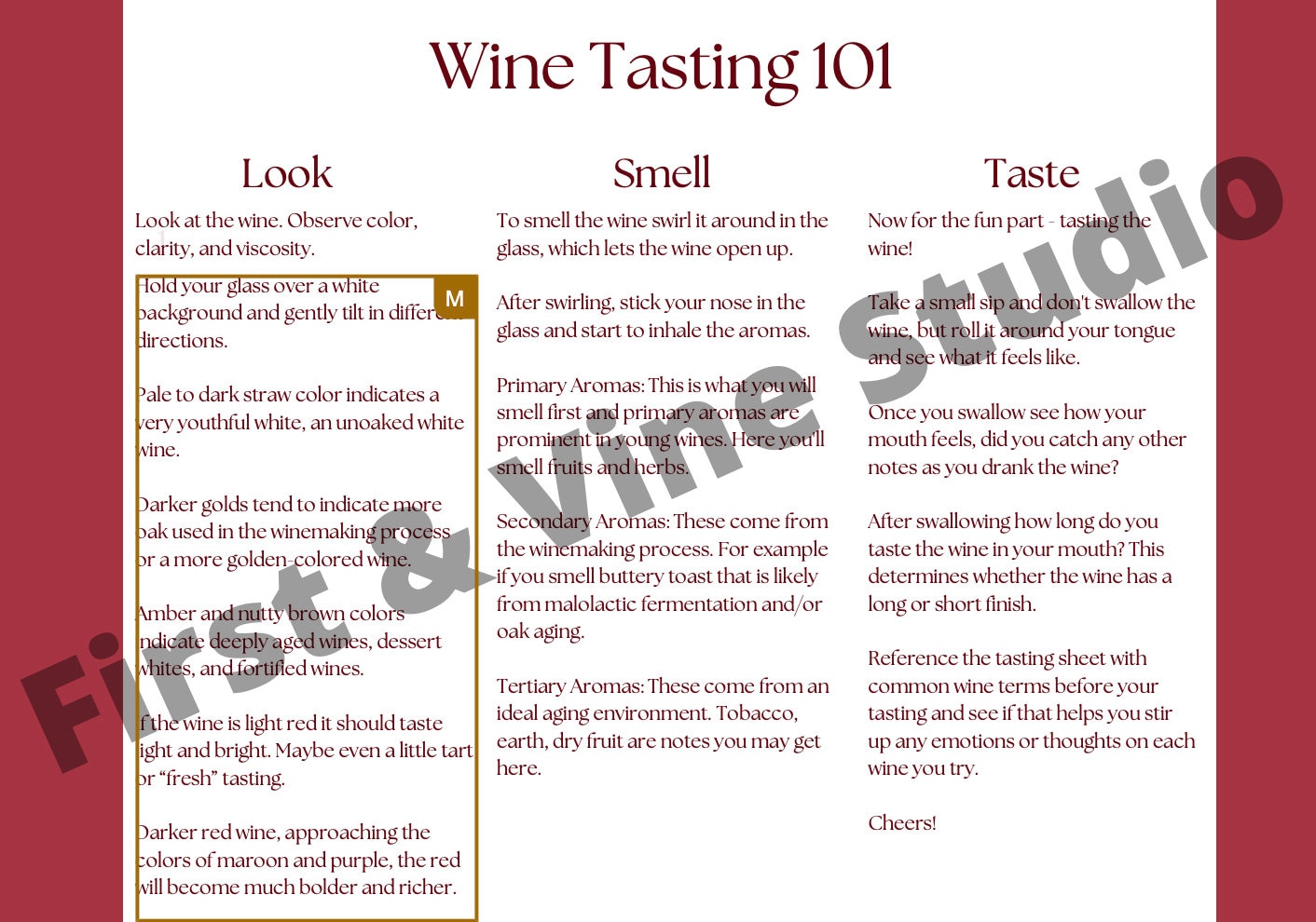 Wine Tasting Party Kit Printable - Instant Download Includes ...