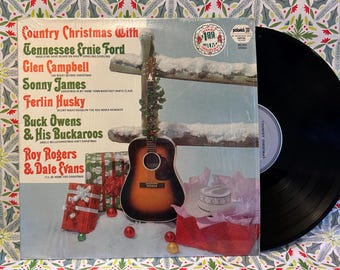 Country Christmas With - 1974 OG Vintage Vinyl Compilation Record