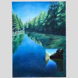 Custom Drawing from Photo / Mother&#39;s Day Gift / Landscape from Photo / Custom Artwork / Artwork from Photo Gift / Custom Nature Art