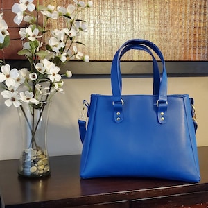 Isabel Satchel Handtasche aus Kunstleder Digital PDF Schnittmuster, Vegan Leder, Tote Umhängetasche, Top Reißverschluss Reißverschlusstasche