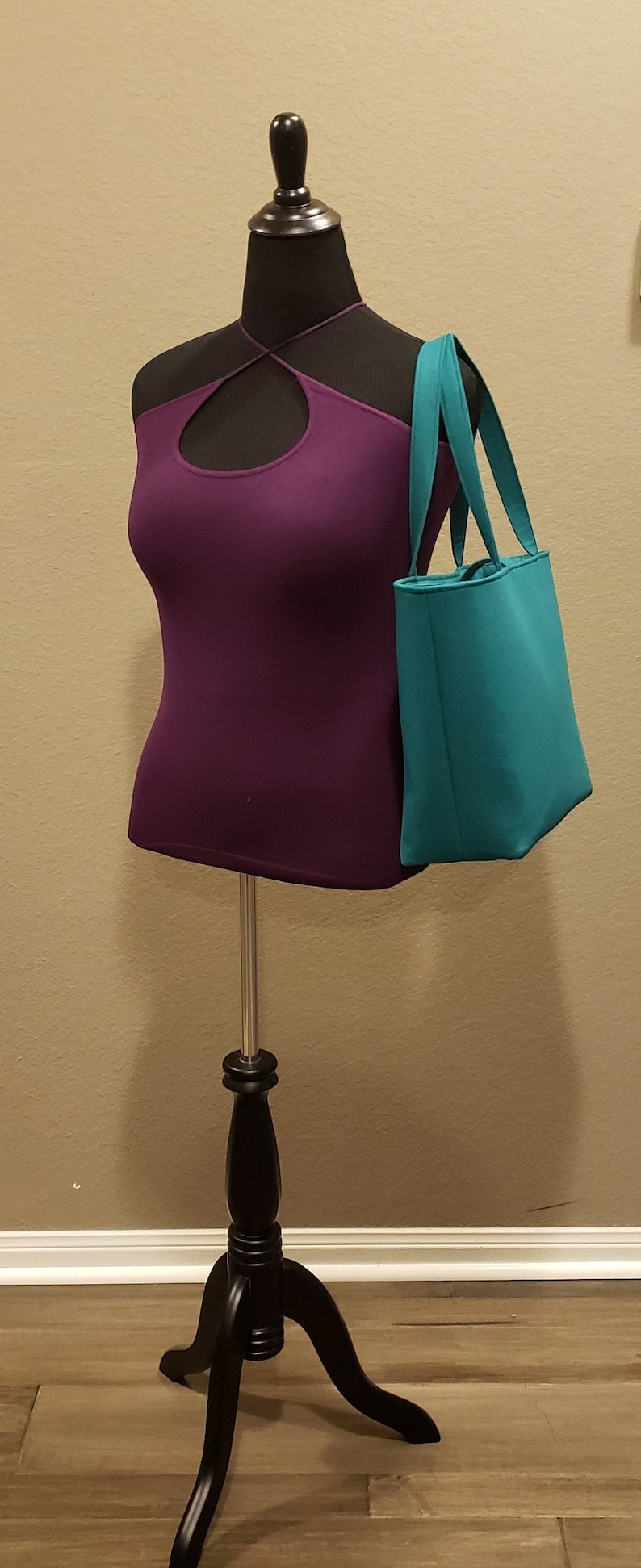 Tori Large Tote Handbag Digital PDF Sewing Pattern, Purse, Satchel, Zipper Pocket, Minimalist, Modern, Beach Bag, Diaper Bag, Laptop Bag image 2