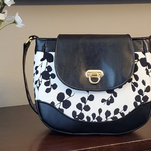 Bolso Jackie Satchel en patrón de costura PDF digital de cuero sintético fabuloso, bolso, bolso de mano, bolso de hombro, cuero vegano, cremallera superior, vinilo