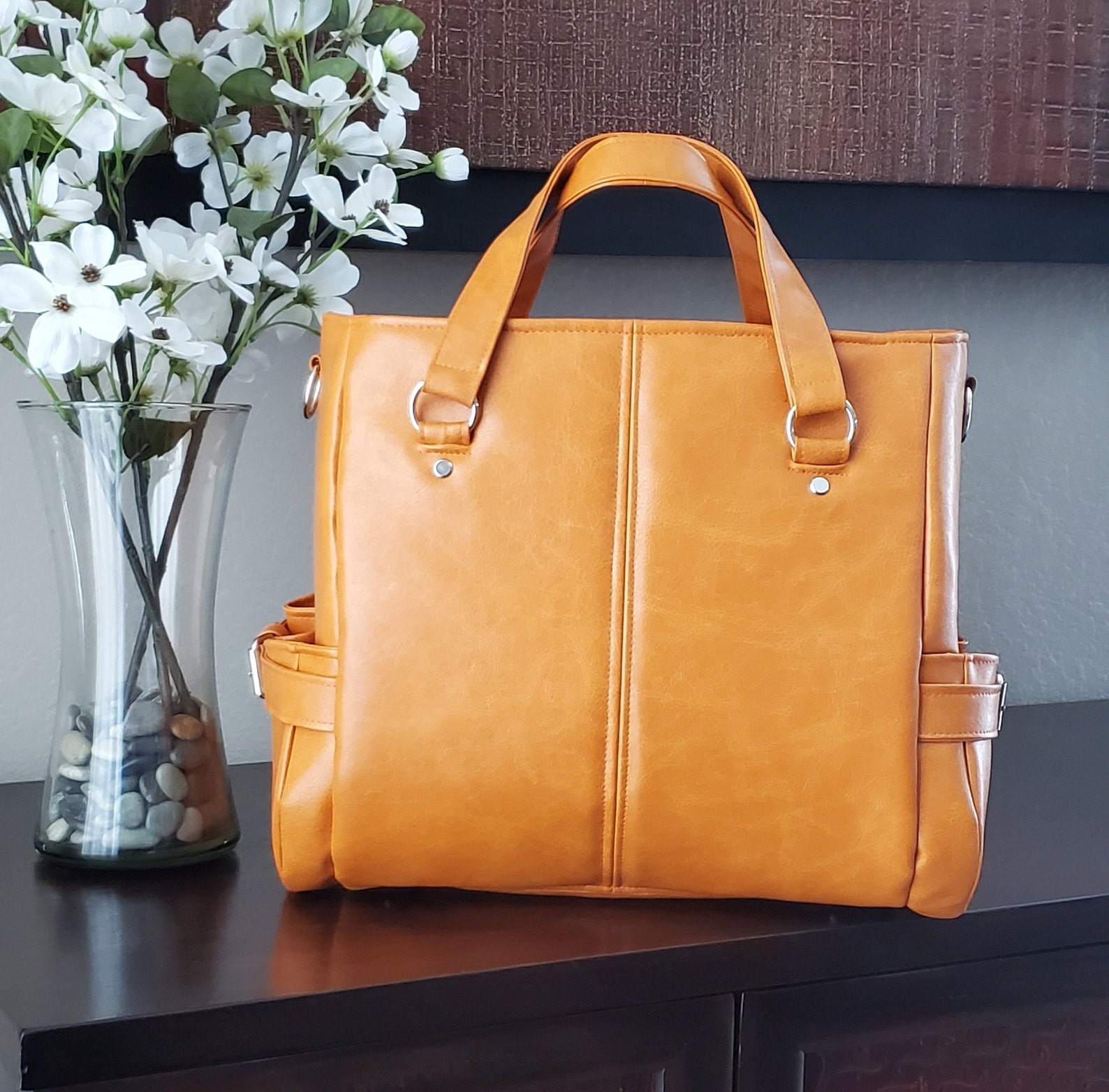 Catherine Satchel Handbag Purse in Faux Fabulous Leather | Etsy