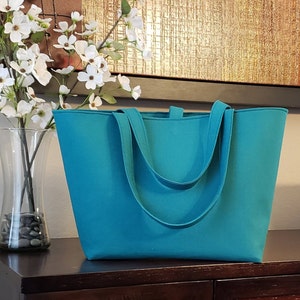 Tori Large Tote Handbag Digital PDF Sewing Pattern, Purse, Satchel, Zipper Pocket, Minimalist, Modern, Beach Bag, Diaper Bag, Laptop Bag image 1
