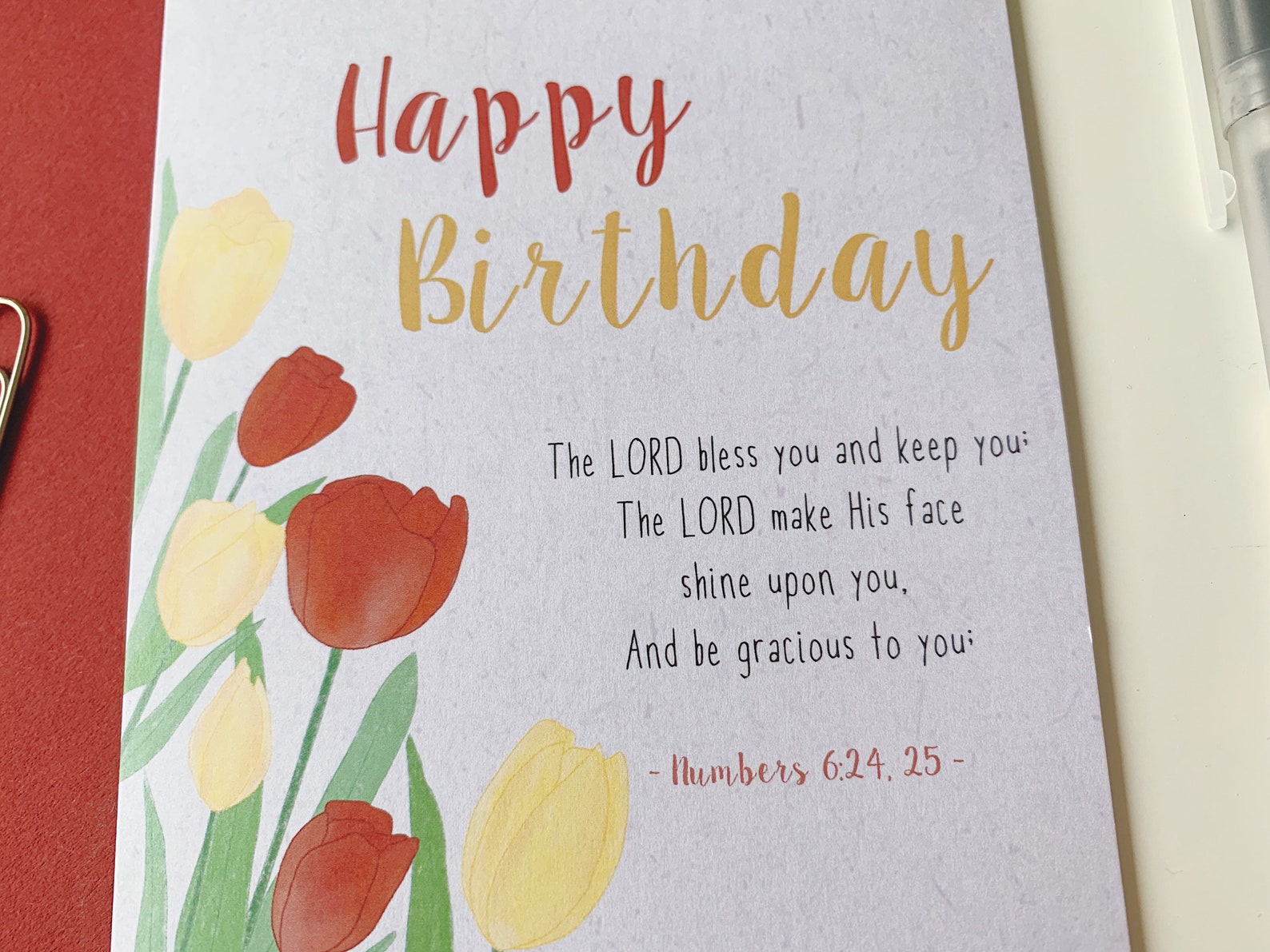 Christian Birthday Card, Religious Card, Bible Verse, Faith Card ...