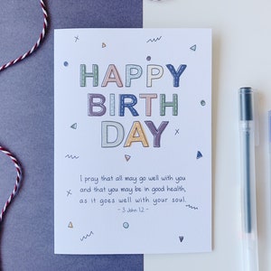 Carte Danniversaire Heureux Joyeux Anniversaire Carte Etsy