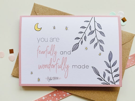 Newborn Card Christian Baby Card Baby Girl Religious Card | Etsy