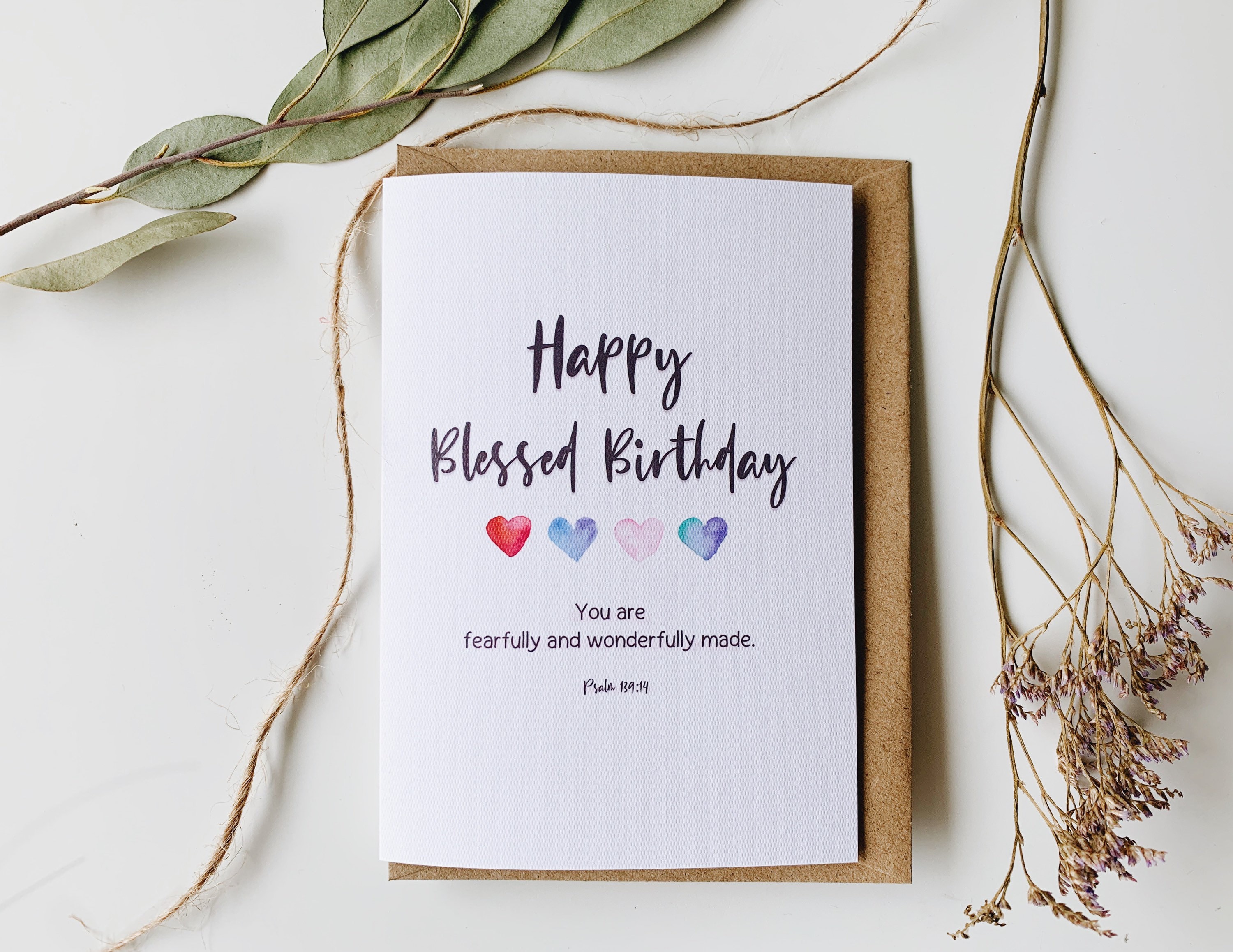 BibelVers alles Gute zum Geburtstag Karte gesetzt Etsy
