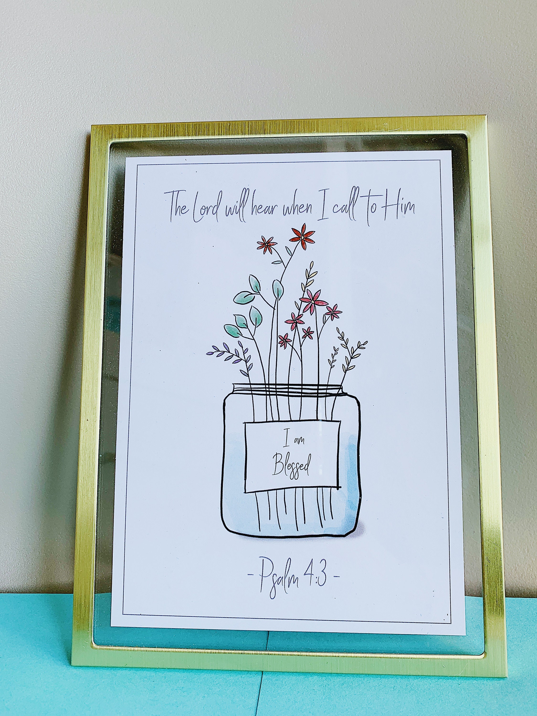 Christian art print Religious art print bible verse faith | Etsy