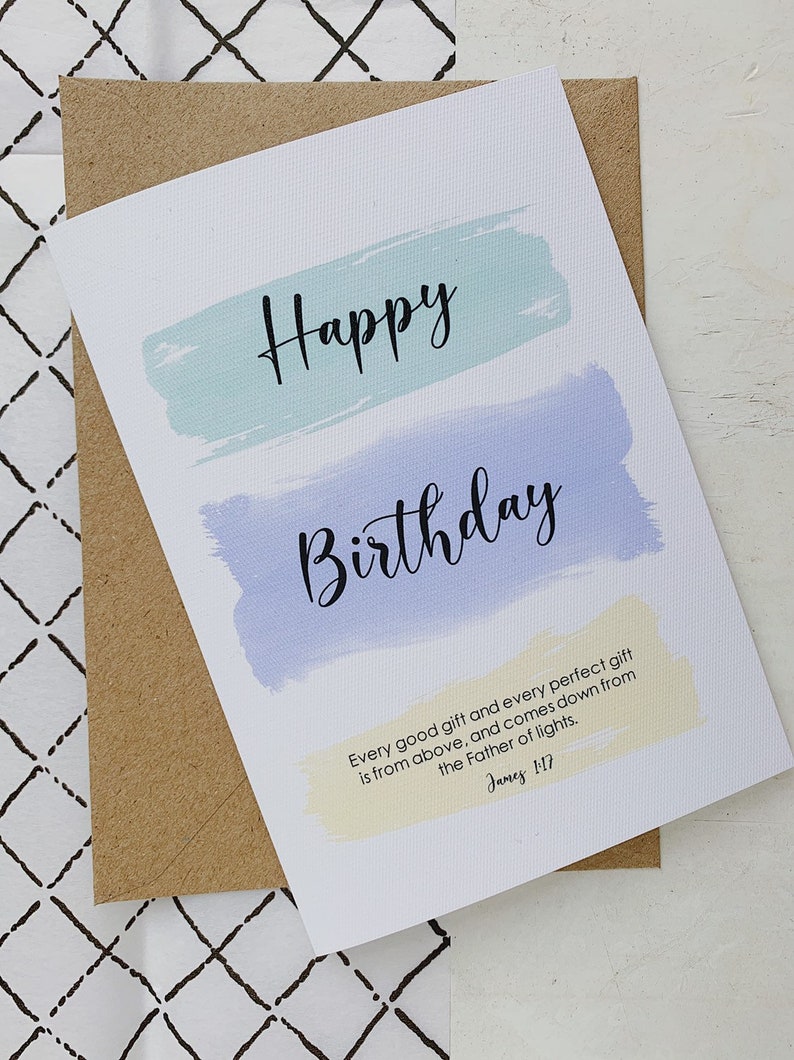 happy birthday christian card religious card card with bible etsy