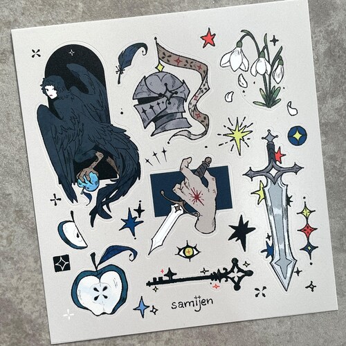 Dark Fantasy Sticker Sheet