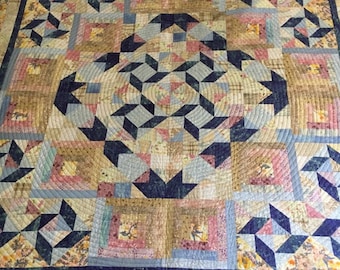 Patchwork quilt, machine washable, winter warmer
