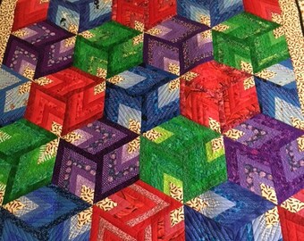 Patchwork quilt - Chilli Boxes