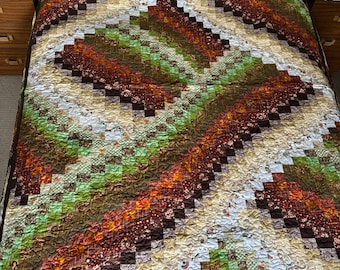 Bargello style patchwork quilt