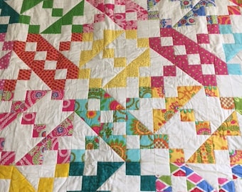 Patchwork quilt - Jacob's Ladder