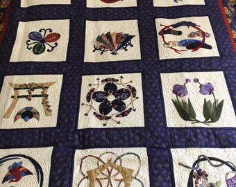 Japanese design quilt