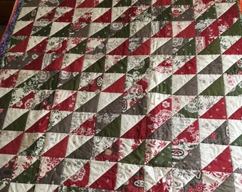Handmade patchwork quilt - French General