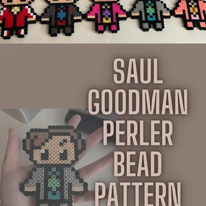 Better Call Saul Saul Goodman Perler Bead Chibi Figure Pattern