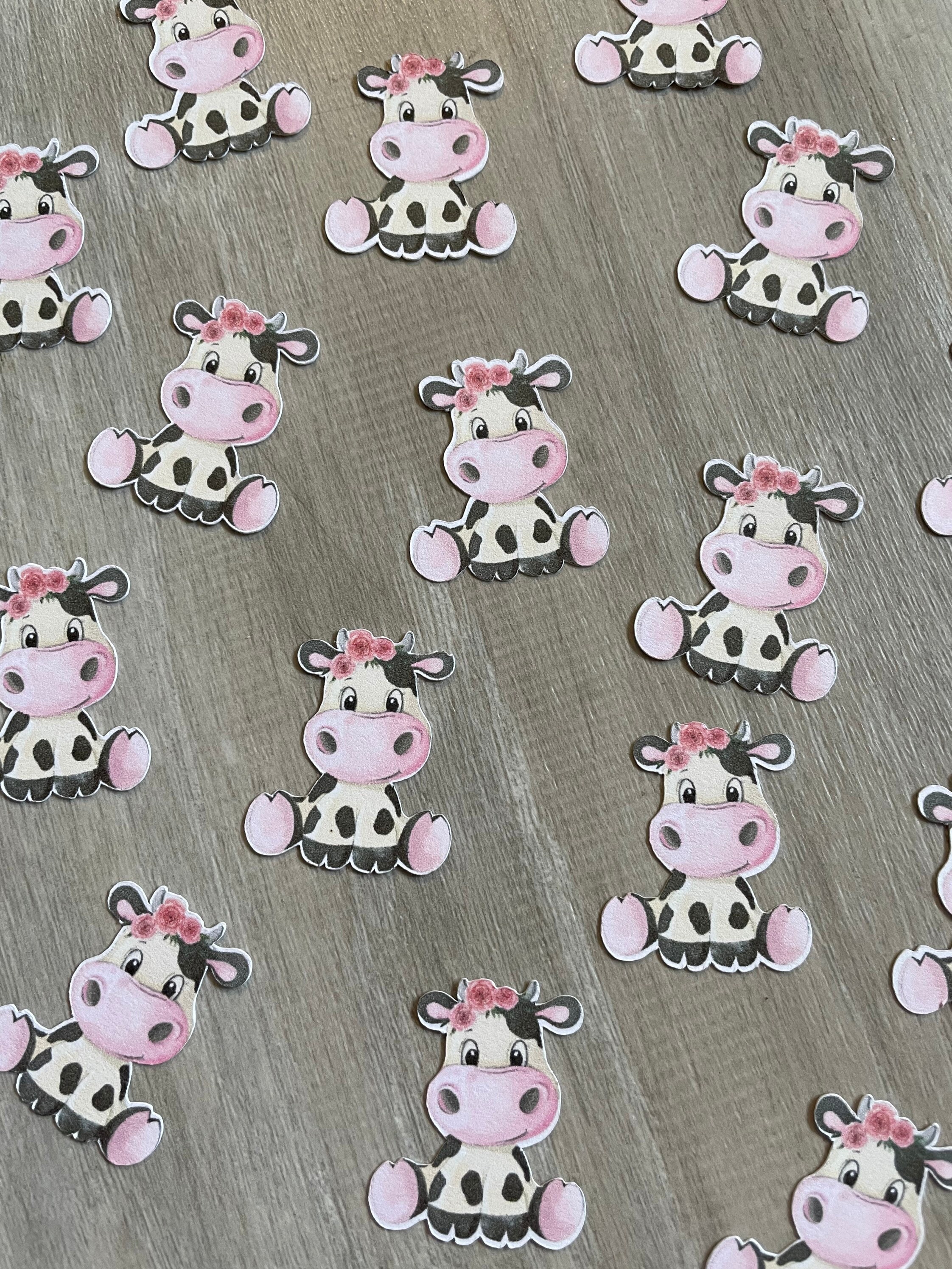Cow confetti 1st birthday decorations Holy Cow Im One Moo Moo Im Two Have you heard the Moos Cow party decoration barnyard