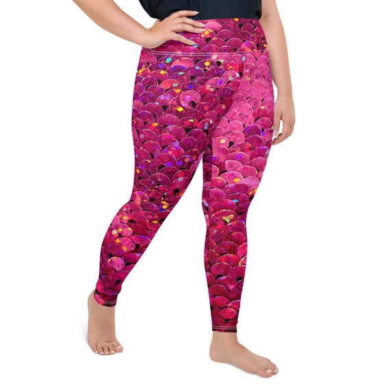 plus size mermaid yoga pants