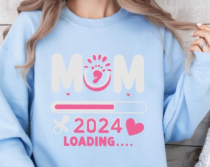 New Mom Gift Pregnancy Announcement Shirt Baby Announcement Pregnancy Reveal Tee Expecting Mom Gift Baby Reveal Mommy To Be Maternity Sweat