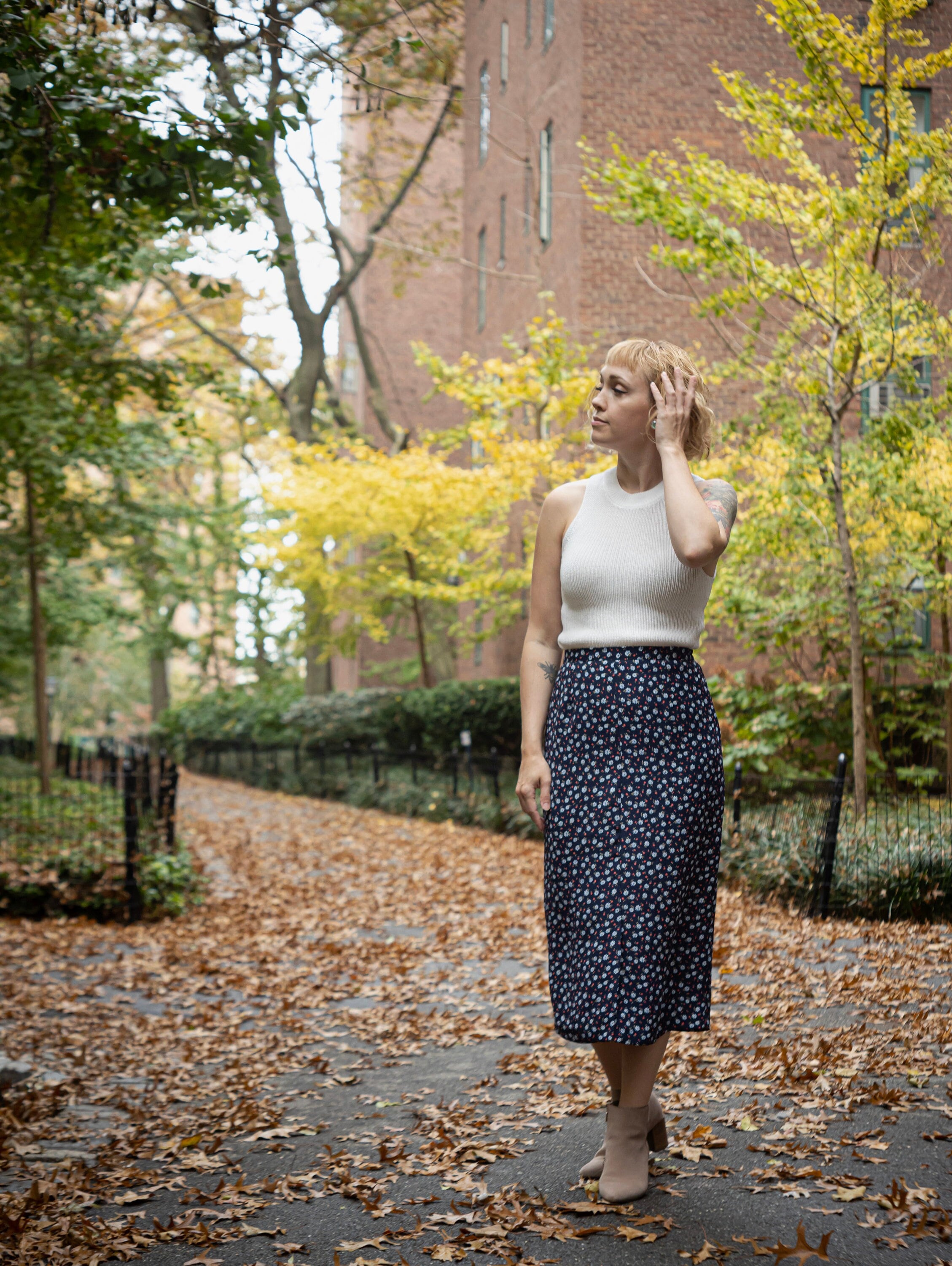 Navy Floral Skirts - Etsy