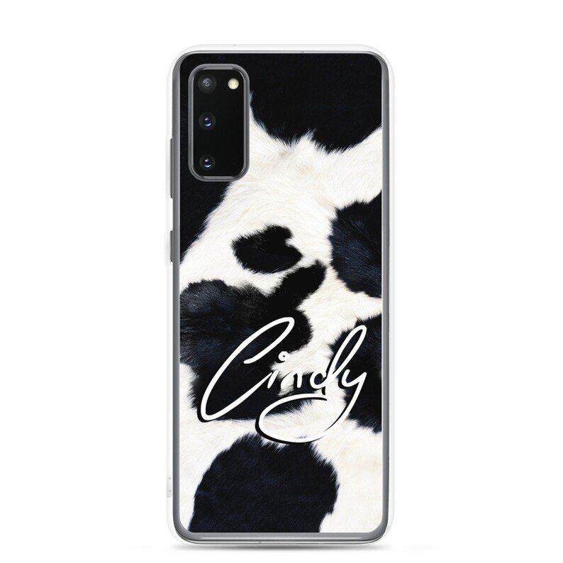 personalised phone case Samsung Cowhide Look Phone Case cowhide look case Custom Phone Case