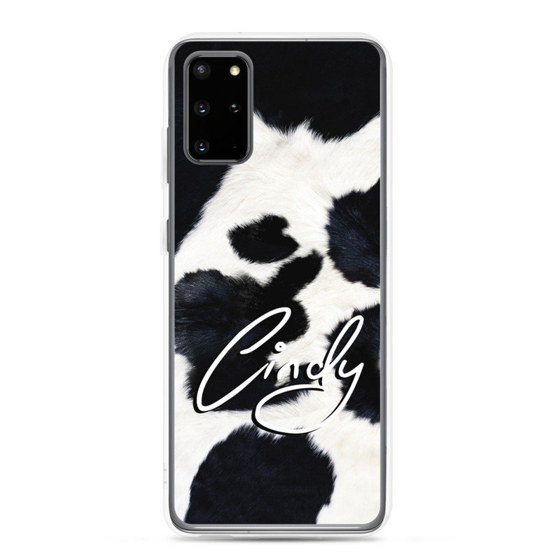 personalised phone case Samsung Cowhide Look Phone Case cowhide look case Custom Phone Case