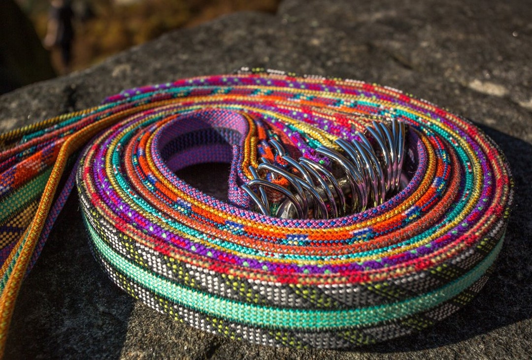 Scavenger Climbers Fire Triple Rope Belt Handmade From Retired Climbing Rope Etsy