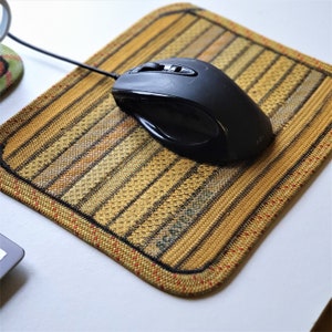 Scavenger Climbing Rope Earth Mouse Pad Handmade from retired climbing rope Climbing Gift Eco-friendly living image 1