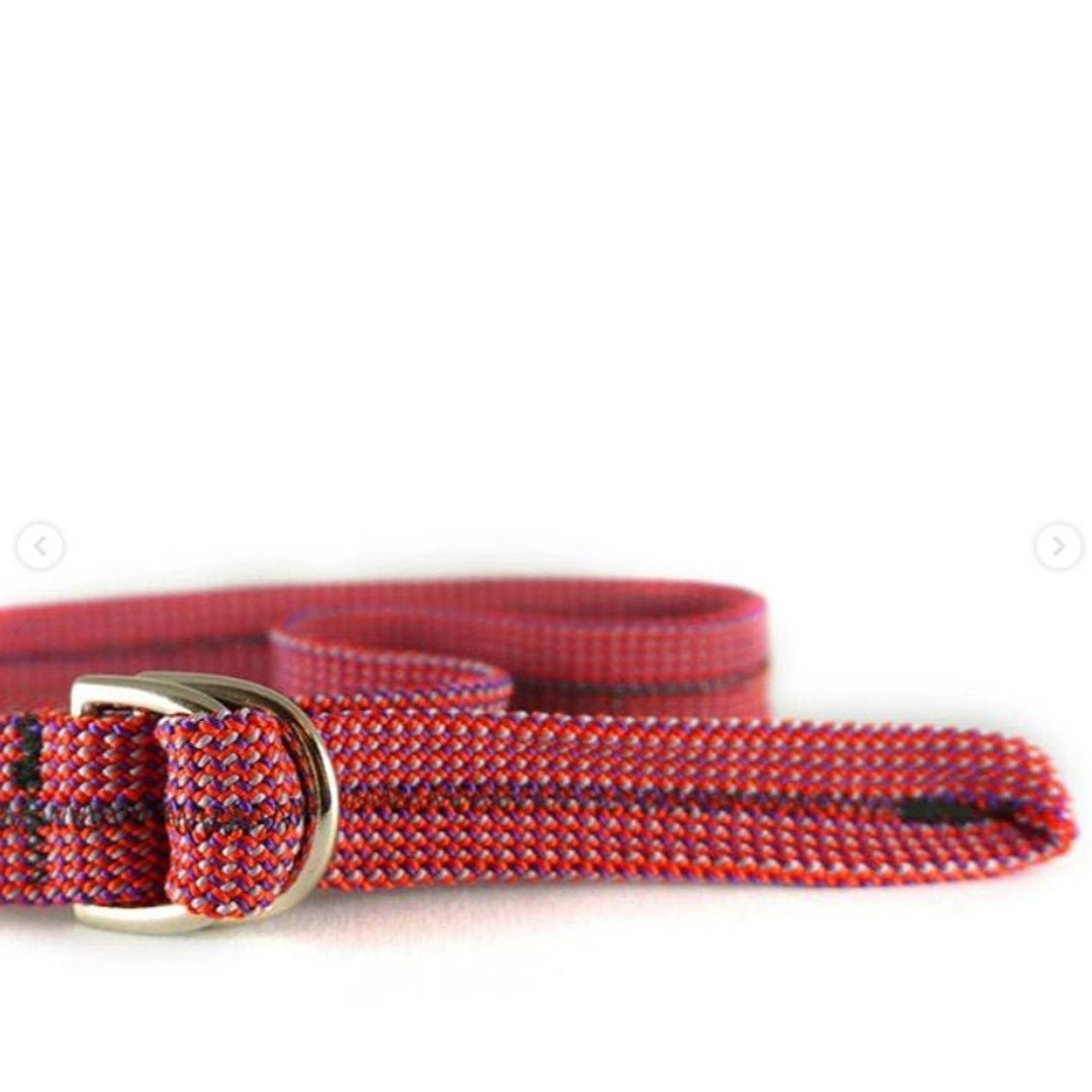 Scavenger Climbers Fire Twin Rope Belt Handmade From Retired Climbing