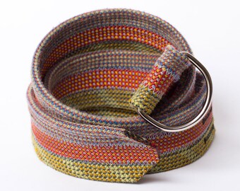 Scavenger Climbers Earth Triple Rope Belt - Handmade from retired climbing rope